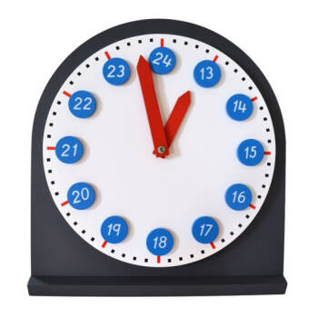 Zegar demonstracyjny Montessori z ruchomymi wskazówkami