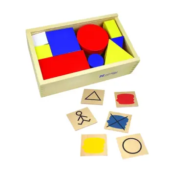Logiczne bloki z kartami - nauka kształtów