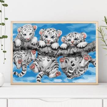 Malowanie Po Numerach Małe Tygrysy