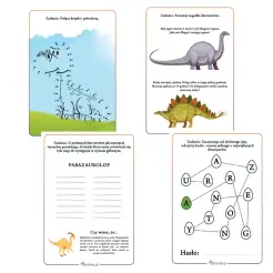 Karty pracy - Łamigłówki 2 - Dinozaury - dla klas 1-3 (karty pracy dinozaury do druku)