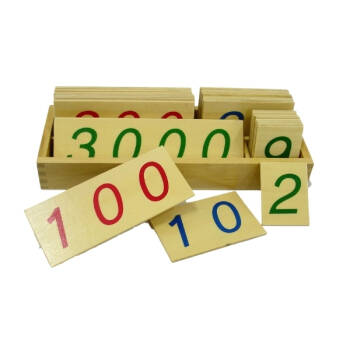 Montessori Duże karty z liczbami, 1-3000