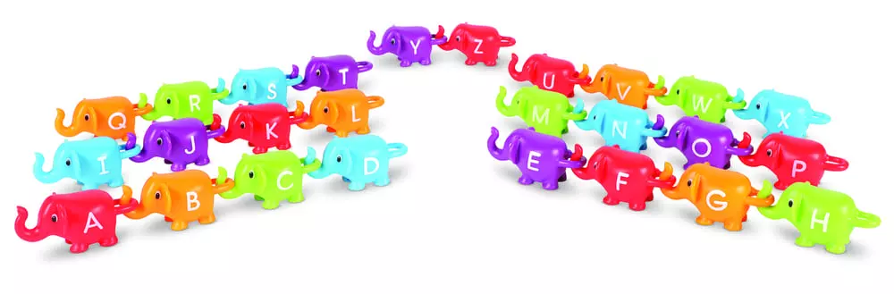 Snap-n-Learn Łączenie słoni do nauki liter